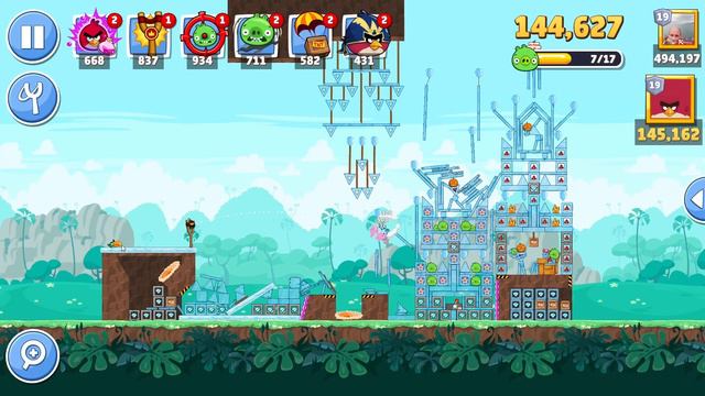 Angry Birds Friends Level 5 Tournament 1196 three stars NO POWER-UP walkthrough 2023-02-06 смотреть онлайн