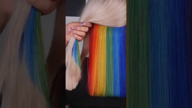 Радужное окрашивание #rainbowhair #окрашиваниеволос #радужноеокрашивание