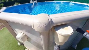 Морозоустойчивый бассейн Atlantic pool J-4000 Гибралтар размер 5.5х3.7х1.32 м Premium овальный