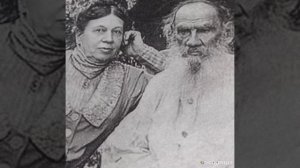 Фото Л.Н.Толстого и его жены Софьи Андреевны.