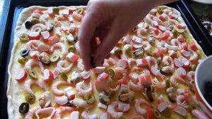 Пицца из морепродуктов/Рецепт от бабушки/Готовим вкусно и просто