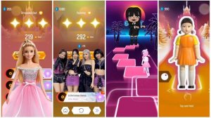 Tiles Hop - Barbie Girl ? BLACKPINK ? Wednesday ? Squid Game