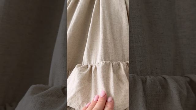 Льняные шторы с оборкой Home Flax