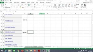 excel tutorial for beginners class # 6  part 2 |excel math and trigonometry functions