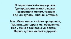 ПОЗАРАСТАЛИ СТЁЖКИ ДОРОЖКИ