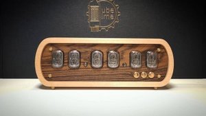Ламповые часы "Клён + Лауро прето" на газоразрядных индикаторах ИН-12 | Nixie clock