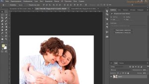 Как вставить фото в рамку в фотошопе