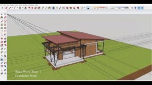 House Design 3D Modeling with Sketchup Pro