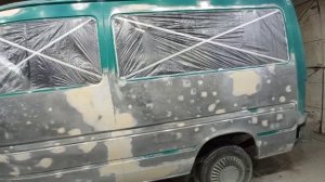 VW LT грунтую боковые панели