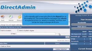 15) How to create a mailing list in Direct Admin by Gecko Websites