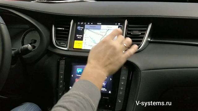 Яндекс Навигатор со всеми приложениями на штатном мониторе Infiniti QX50