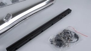 Коллектор впускной фрезерованный BMW M54 c дросселем 90мм и топливной рейкой