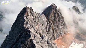 Zugspitze, beautiful View from the highest Mountain Peak in Germany