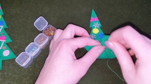 Новогодняя Ёлка закладка для книжки из фетра. Легко, просто, красиво.