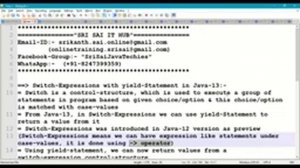 Java Switch Expressions with yield Statement in Java13|| Java Switch Case|| Java yield Statement#37