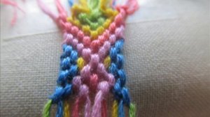 ЯРКАЯ ФЕНЕЧКА ИЗ МУЛИНЕ ("рыбий хвост" по схеме)