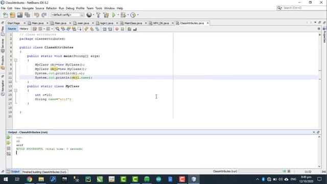 Learn Java tutorial in hindi/urdu part 28 | class, object and attribute By Arif Rasheed | SSTLab