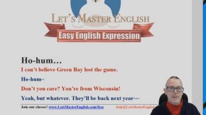 Learn English: Daily Easy English 1229: Ho-hum...