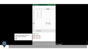 MyGuide: How to add Pictures in MS Excel sheet of mobile app