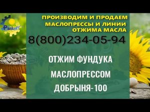 ОТЖИМ ФУНДУКА МАСЛОПРЕССОМ ДОБРЫНЯ 100.mp4
