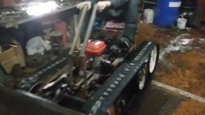 Самодельный гусеничный минитрактор