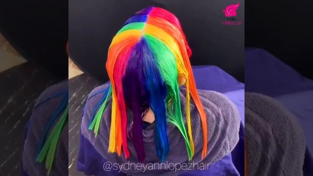 Top Hair Cutting & Rainbow Hair Color Transformation | Amazing Professional Hairstyles Compilation смотреть онлайн