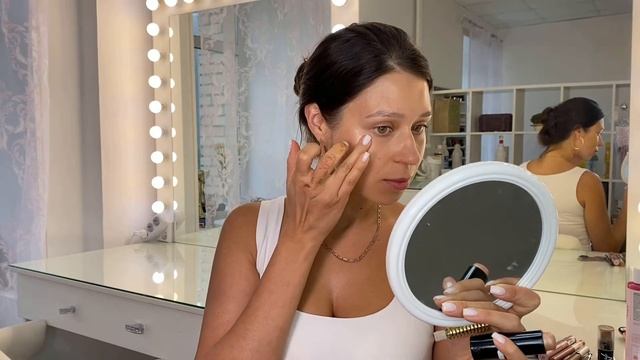 Макияж без тона. Летний макияж. Макияж для отпуска. смотреть онлайн