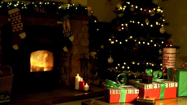 Jingle Bliss: Festive Music and Christmas Edition Decorations by the Fireplace смотреть онлайн