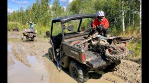 Тест BRP TRAXTER 800 и питбайка KAYO 125