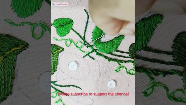 3D Hand Embroidery : Morning Glory Flowers Embroidery | modern embroidery | Sky Handiworks