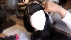 Как пришить трессы к сетке