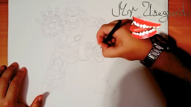 How to Draw IRON MAN Full Body Easy from Avengers Superheroes and color | #MrUsegoodART смотреть онлайн