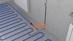 Теплый пол под плитку в стяжку. Монтаж