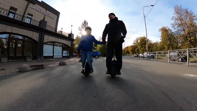 Моноколесо с прицепом!