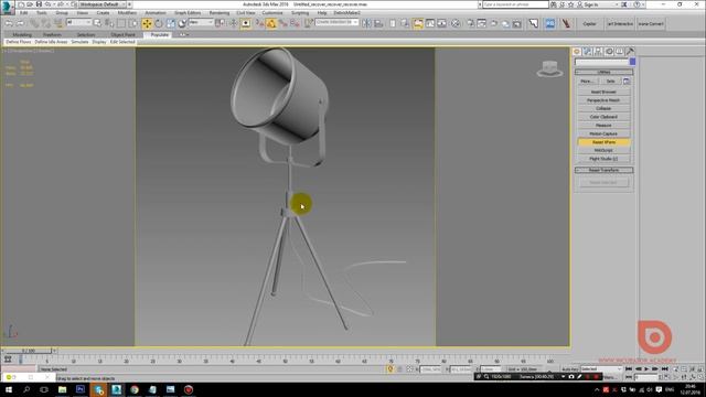 3ds Max. Modeling. Lamp. Моделлинг лампы. (Артем Куприяненко - CG Incubator Academy)
