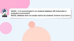 MySQL : Is it recommended to run clustered database with Kubernetes in production environment?