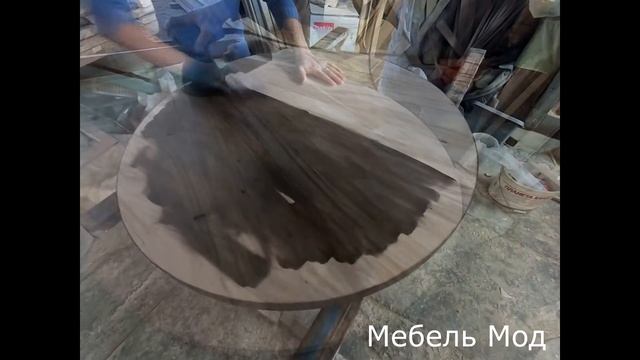 Круглая столешница из карагача смотреть онлайн