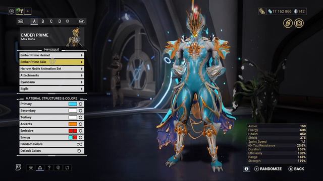 warframe 1st skin EMBER PRIME fashion frame detailed смотреть онлайн