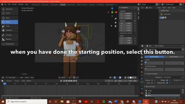 how to make a roblox animation | blender 2.82 смотреть онлайн