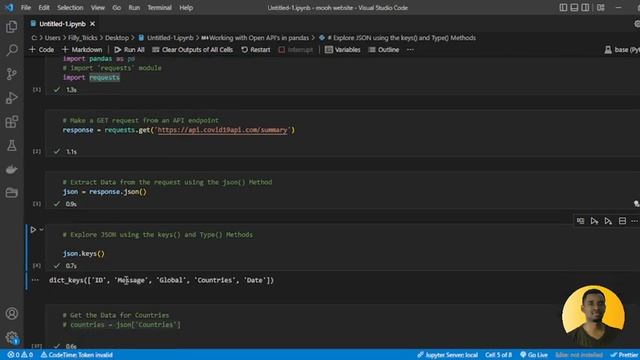 Working with open API’s in Pandas смотреть онлайн