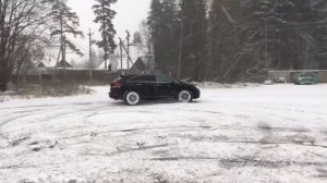 Toyota Venza'13 snow drift/снежный дрифт