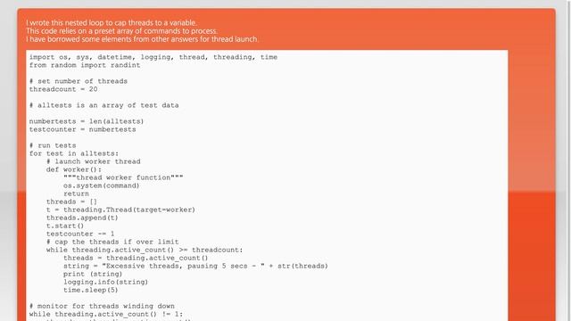 python how to set a thread limit?