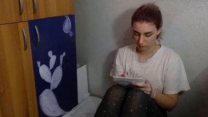 Как я покрасила шкаф | Роспись акриловыми красками