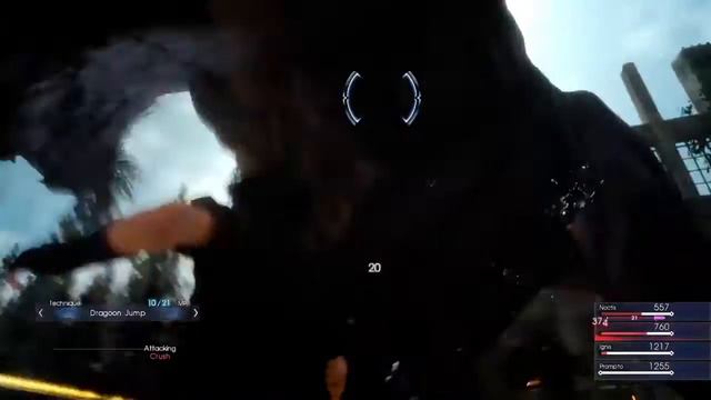 FINAL FANTASY 15 - Slaying Behemoth Ramuh Style! смотреть онлайн