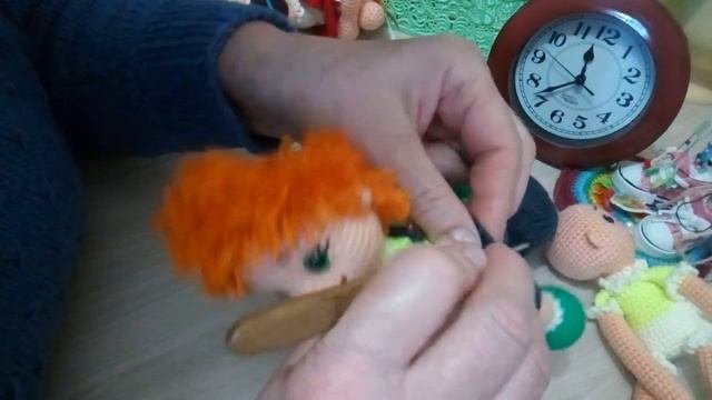 МК по вязанию крючком куклы-подхвата//Часть 6//Детали к шортикам//Автор И. Кистаева.