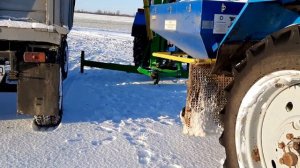 Подкормка пшеницы румом 08.02.2020 МТЗ 82.1 с РМД 1000 "УРОЖАЙ"