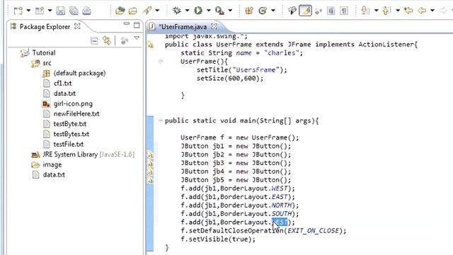 Java programming Lesson 60 GUI : Adding Panels to the borderLayout Manager and buttons to the panel смотреть онлайн