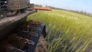 Вездеход "Борус" по болоту