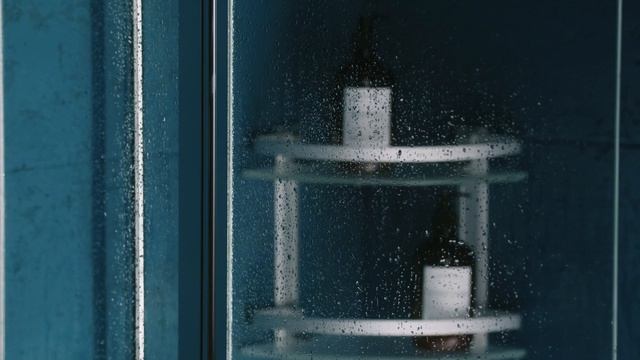 Sense L Угловая стеклянная полка для ванной комнаты