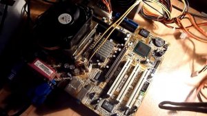 ASUS P4GE-MX testing motherboard (тестирование материнской платы)